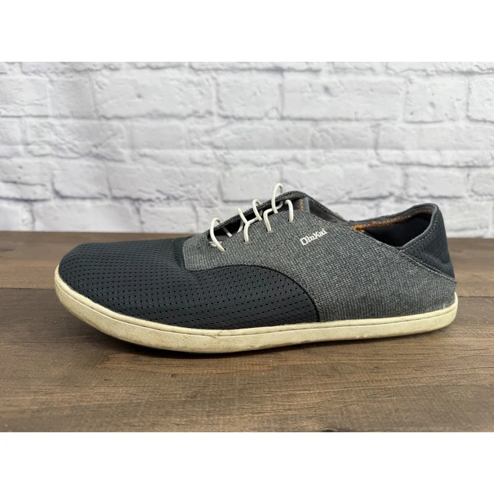 Olukai Nohea Moku Sneakers Mens 12 Gray Lightweight‎ Casual Beach Travel Shoes